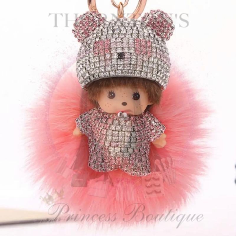 CherubSparkle Pom Pom Keyring