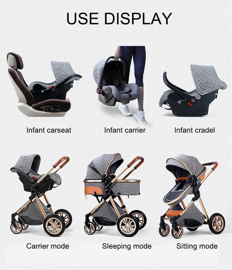 Luxury Baby 3 In 1 Travel System - Various Colours