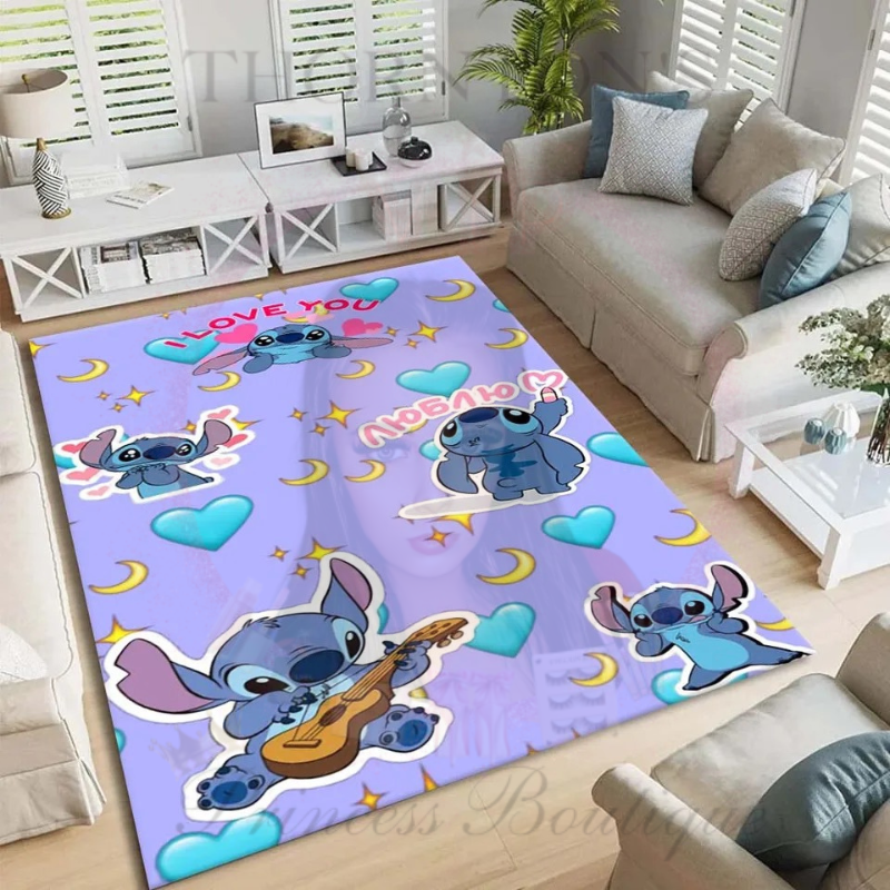 Purple Cloud Stitch Floor Mat