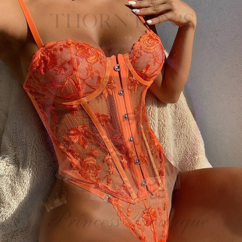 Citrus Squeeze Lace Lingerie Set