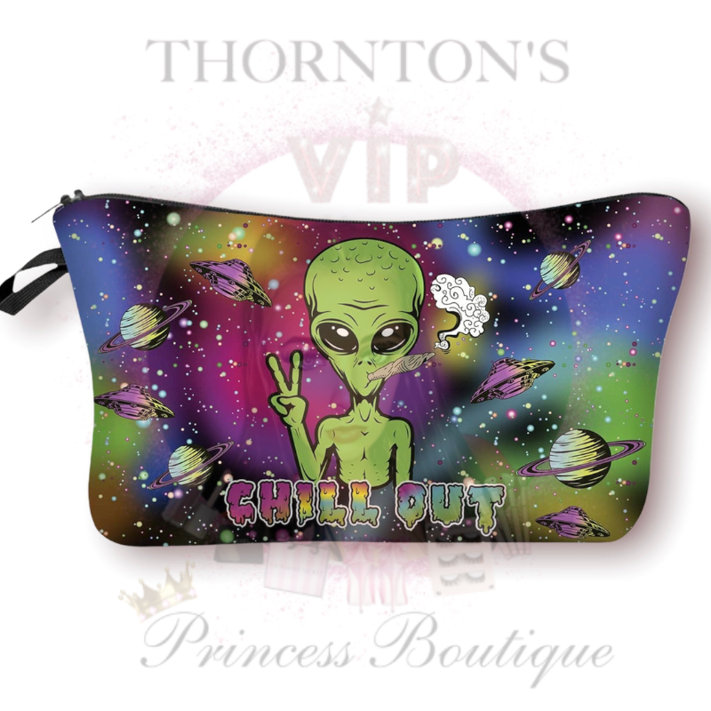 Aesthetic Alien Cosmetics Bag