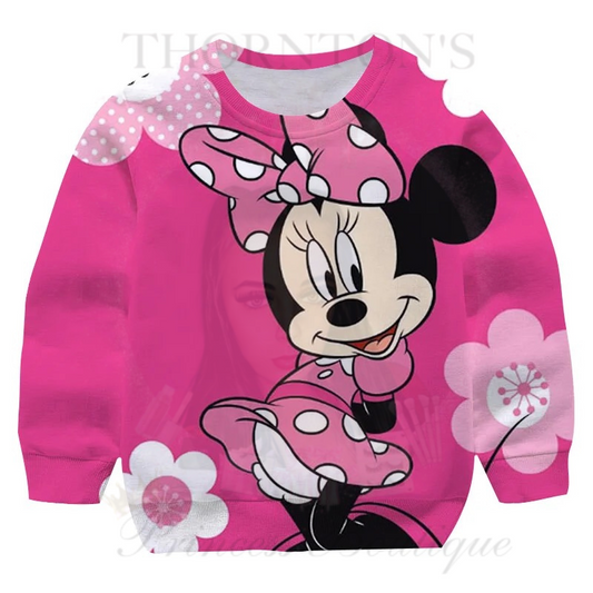 Minnie’s Floral Blush Kids Jumper Style 2