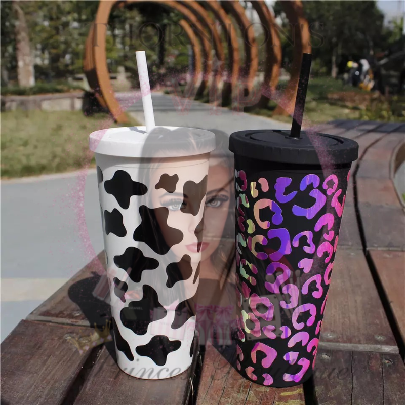 Leopard Luxe Personalised Cold Cup