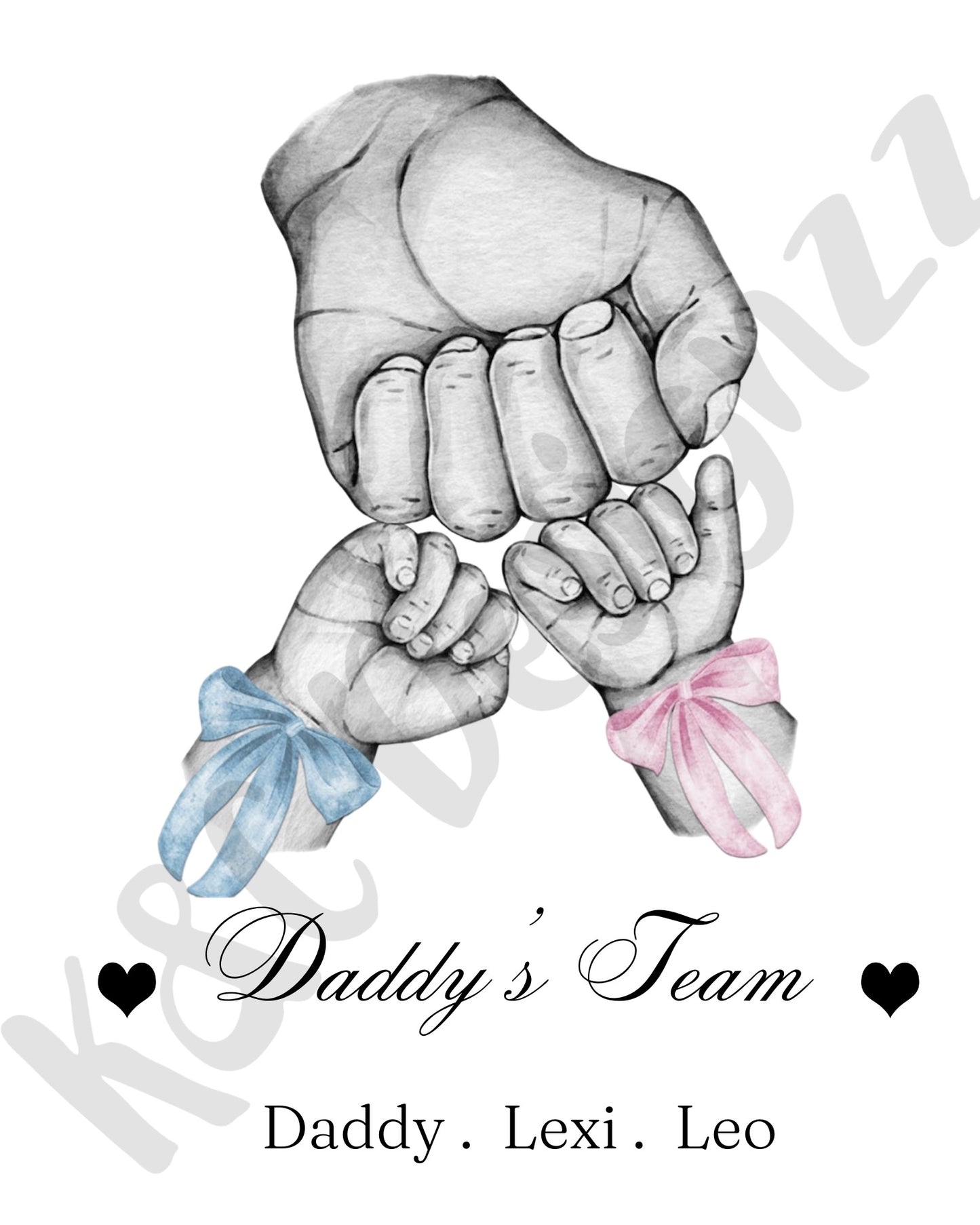 Daddy’s Team Print