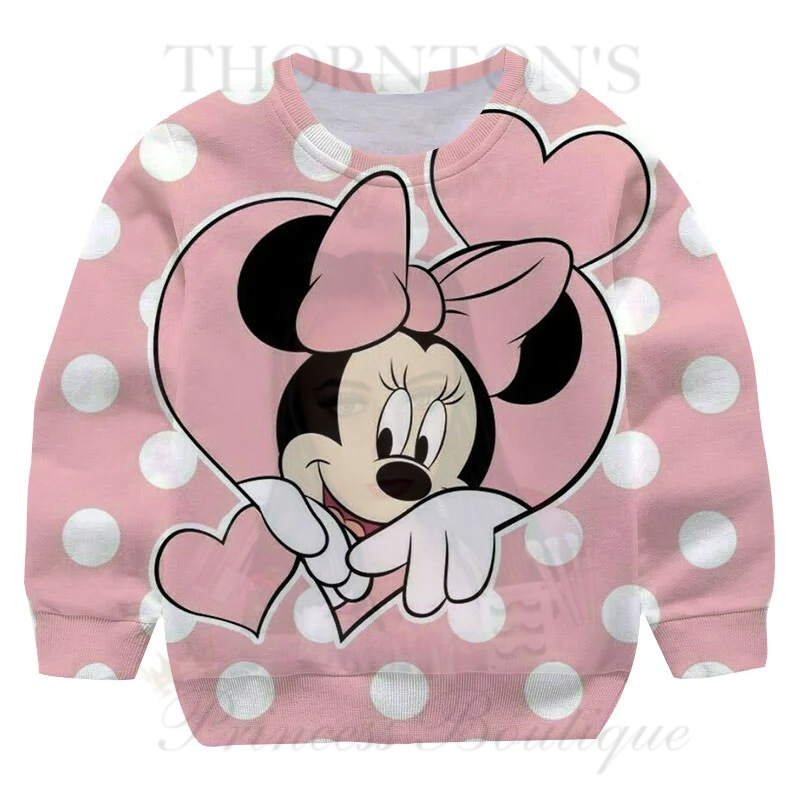 Heartful PolkaDot Minnie Mouse Kids Jumper