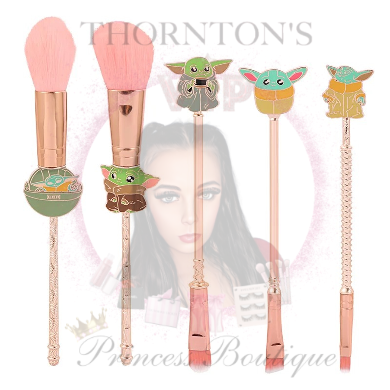 Baby Yoda Inspired Makeup Brush Set