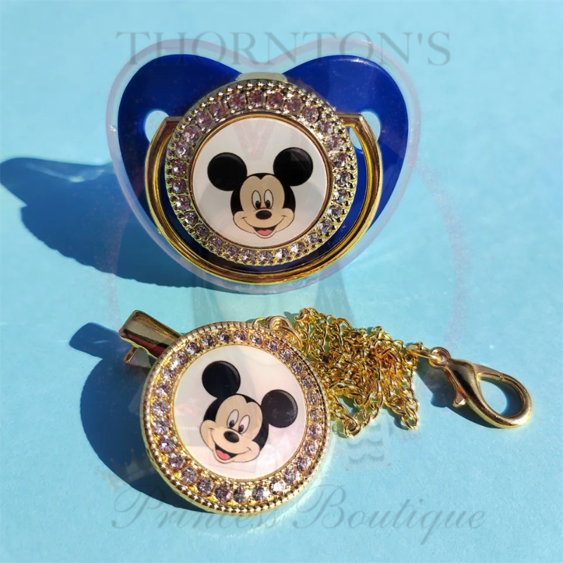 Mickey Magic Diamanté Dummy & Clip Set