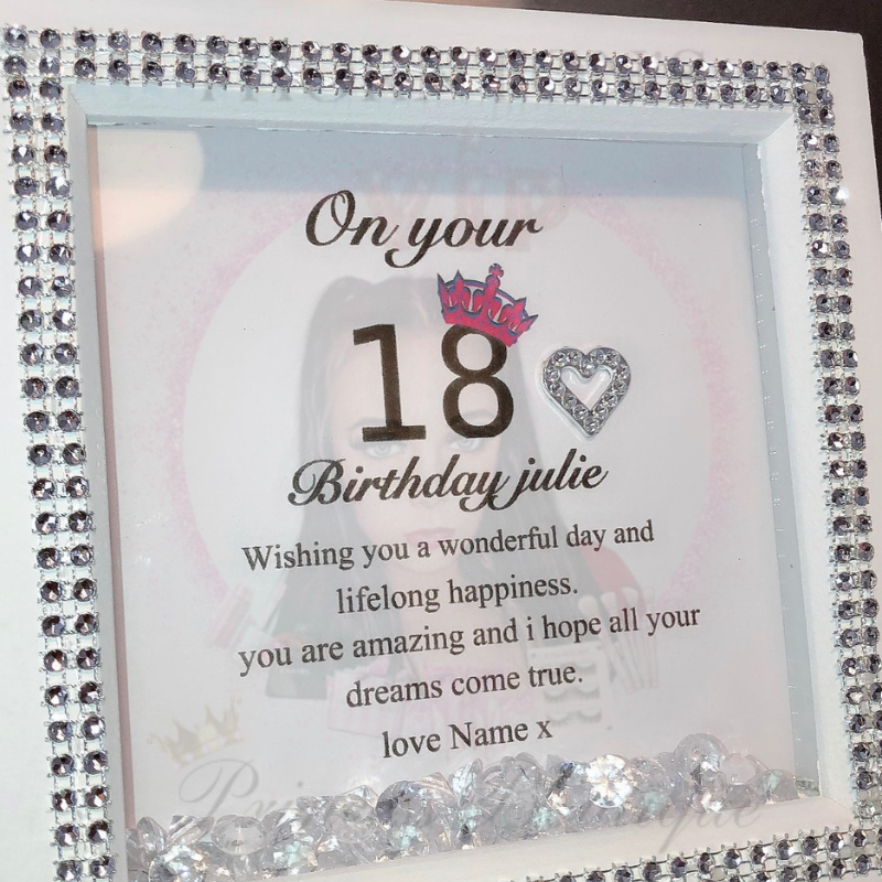 18th Birthday Bling Frame