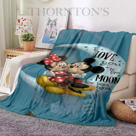‘I Love You To The Moon & Back’ Disney Inspired Throw