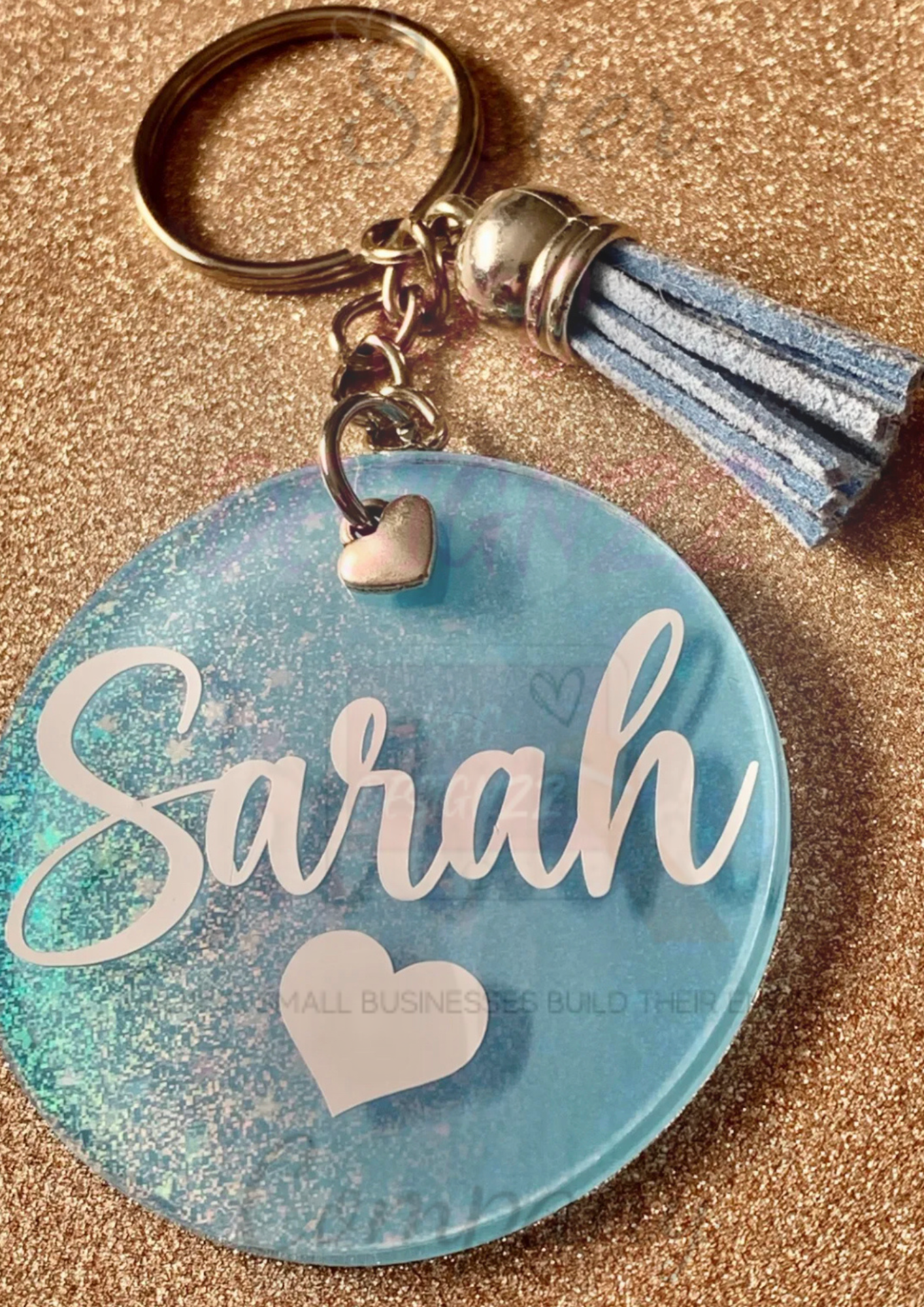 RadiantRound Personalised Keyrings