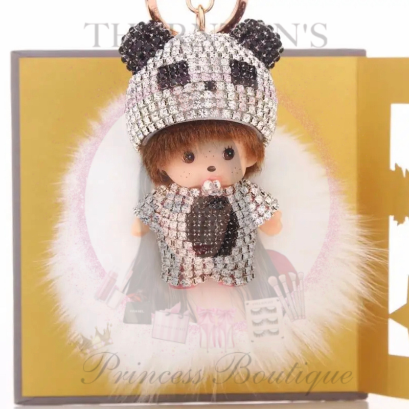 CherubSparkle Pom Pom Keyring