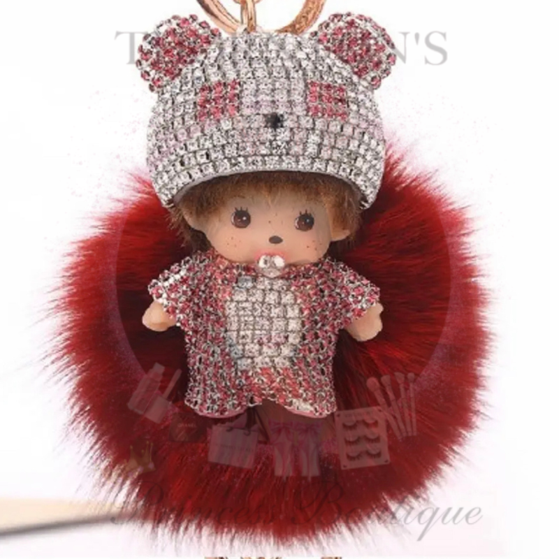 CherubSparkle Pom Pom Keyring