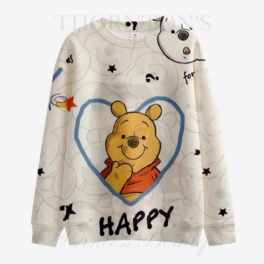 Happy Winnie The Pooh Inspired Jumper