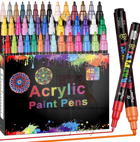 Set Of 42 Acrylic Paint Pens