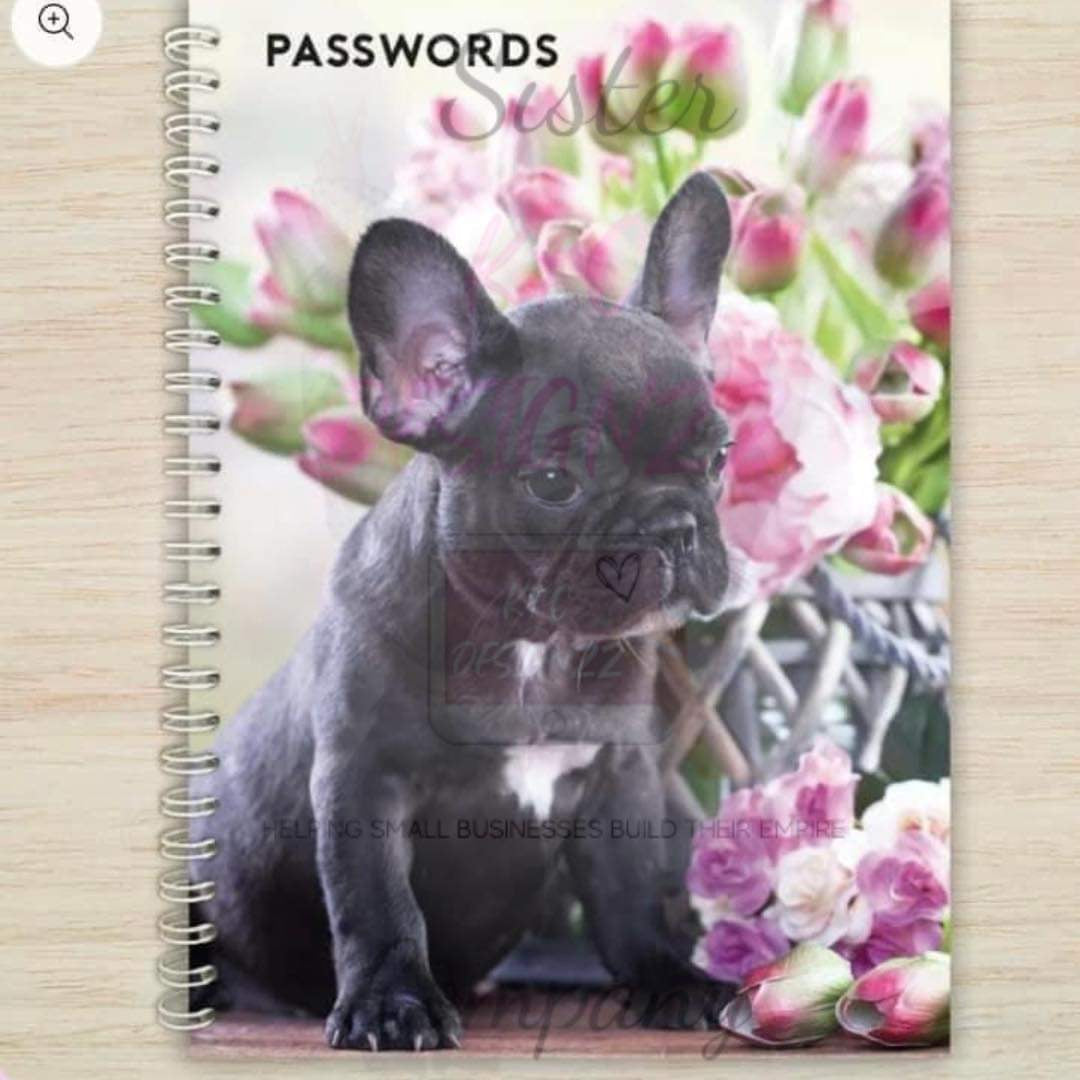 French Bulldog Passwords Notebook