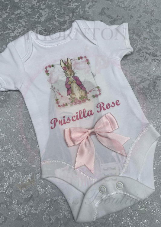 Baby Girls Personalised Peter Rabbit Vest