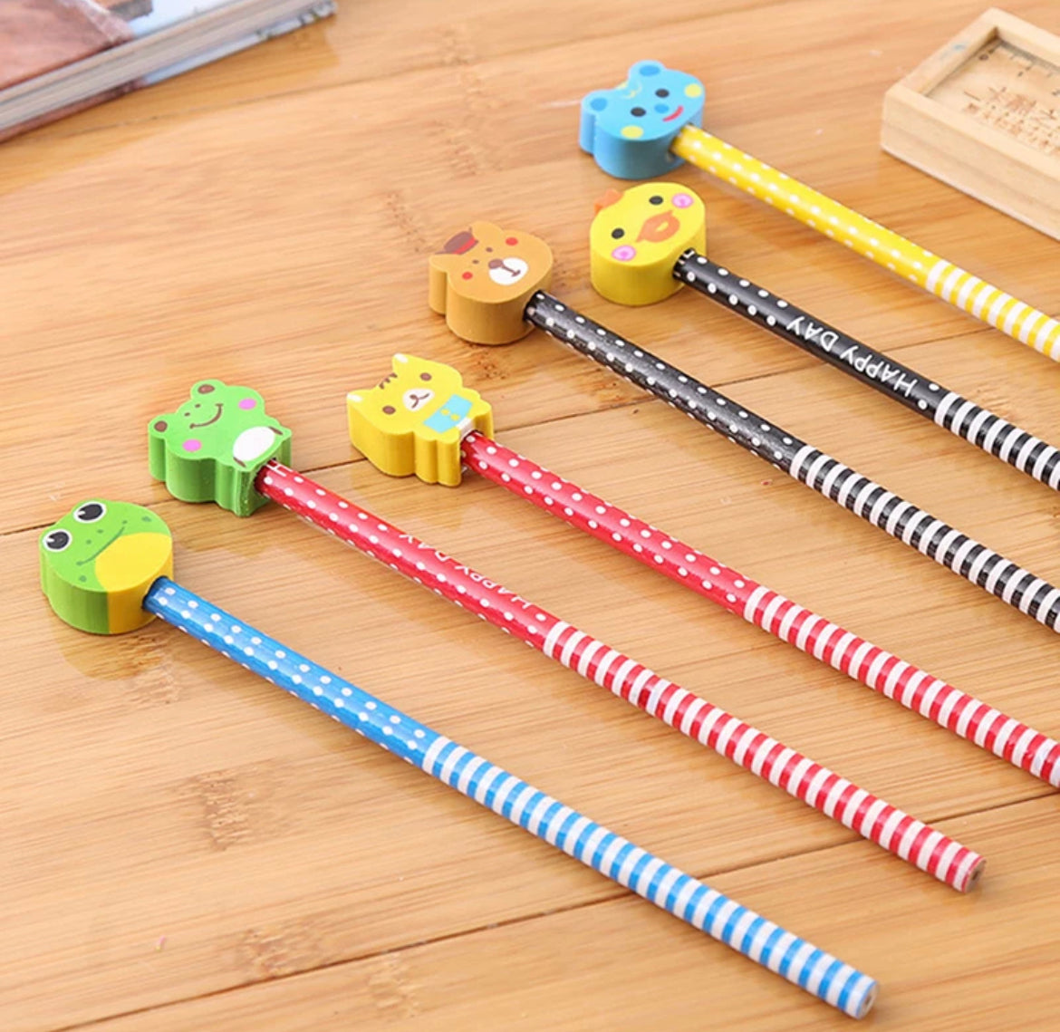 Animal Pencils With Erasers