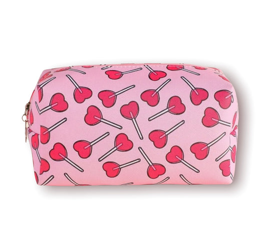 Cartoon Heart Lollipop Cosmetics Bag