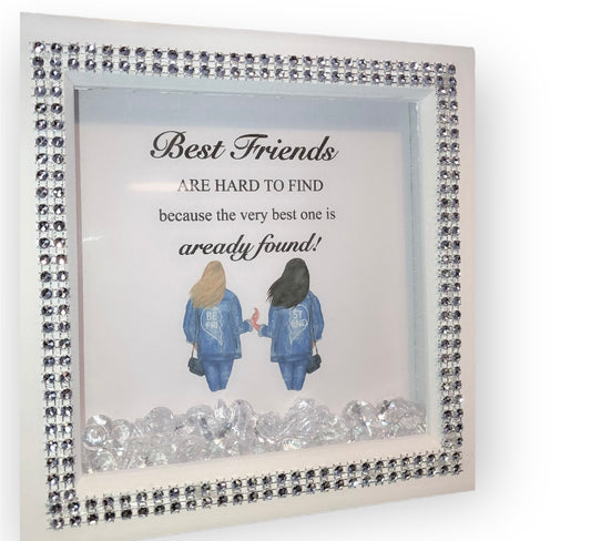 Best Friends Are Hard To Find Bling Photo Frame
