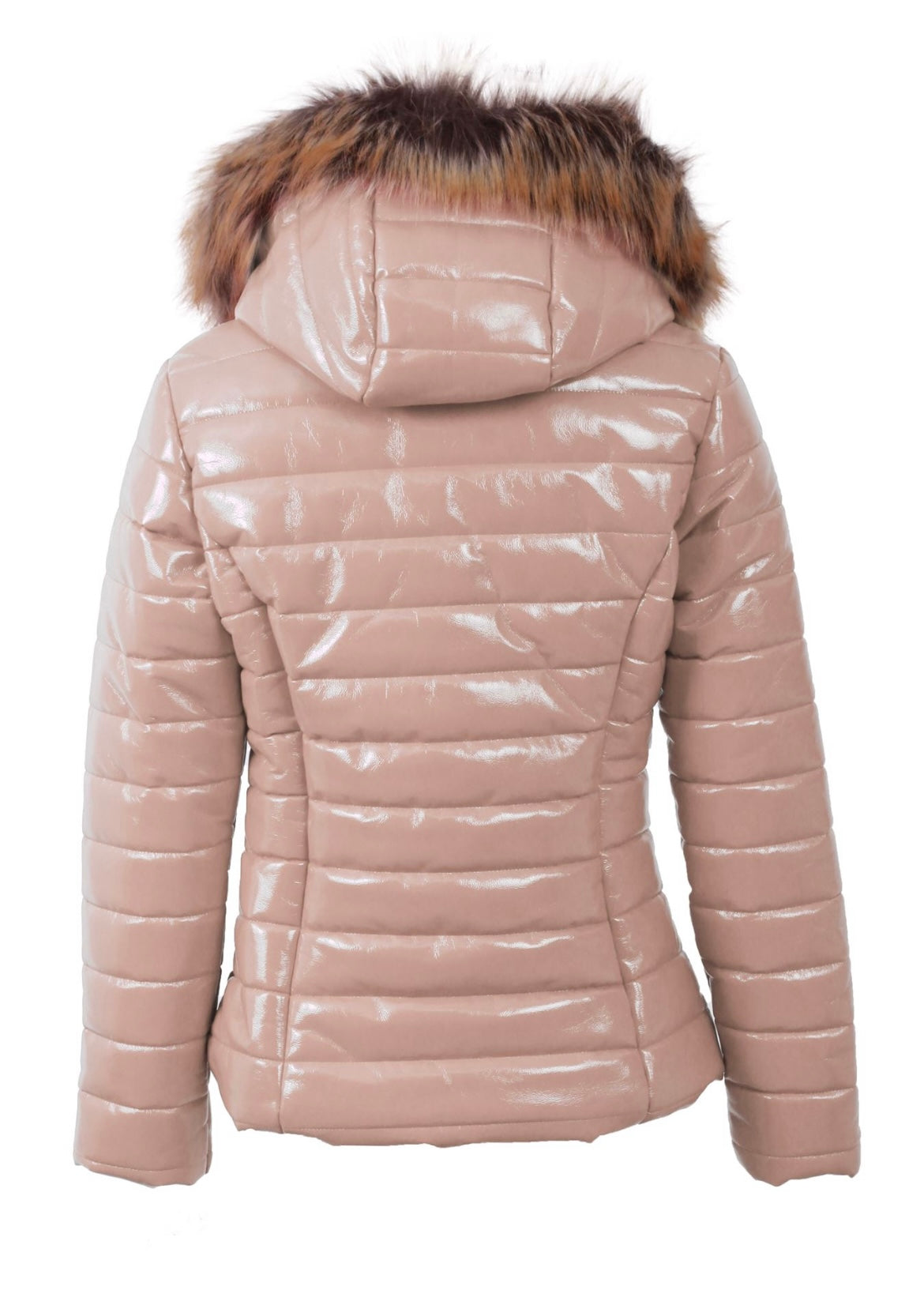 Alyssa Quilted Faux Fur Padded Coat - Various Colours