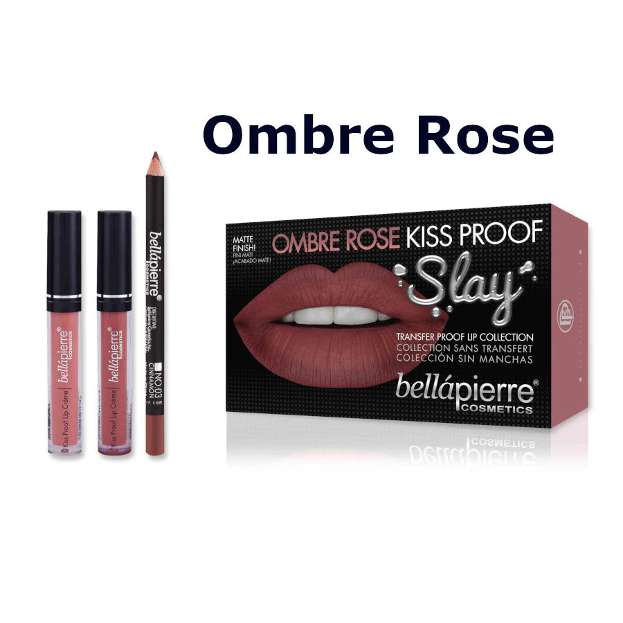 Bellapierre Kiss Proof Slay Lip Collection Liquid Lipstick Kit