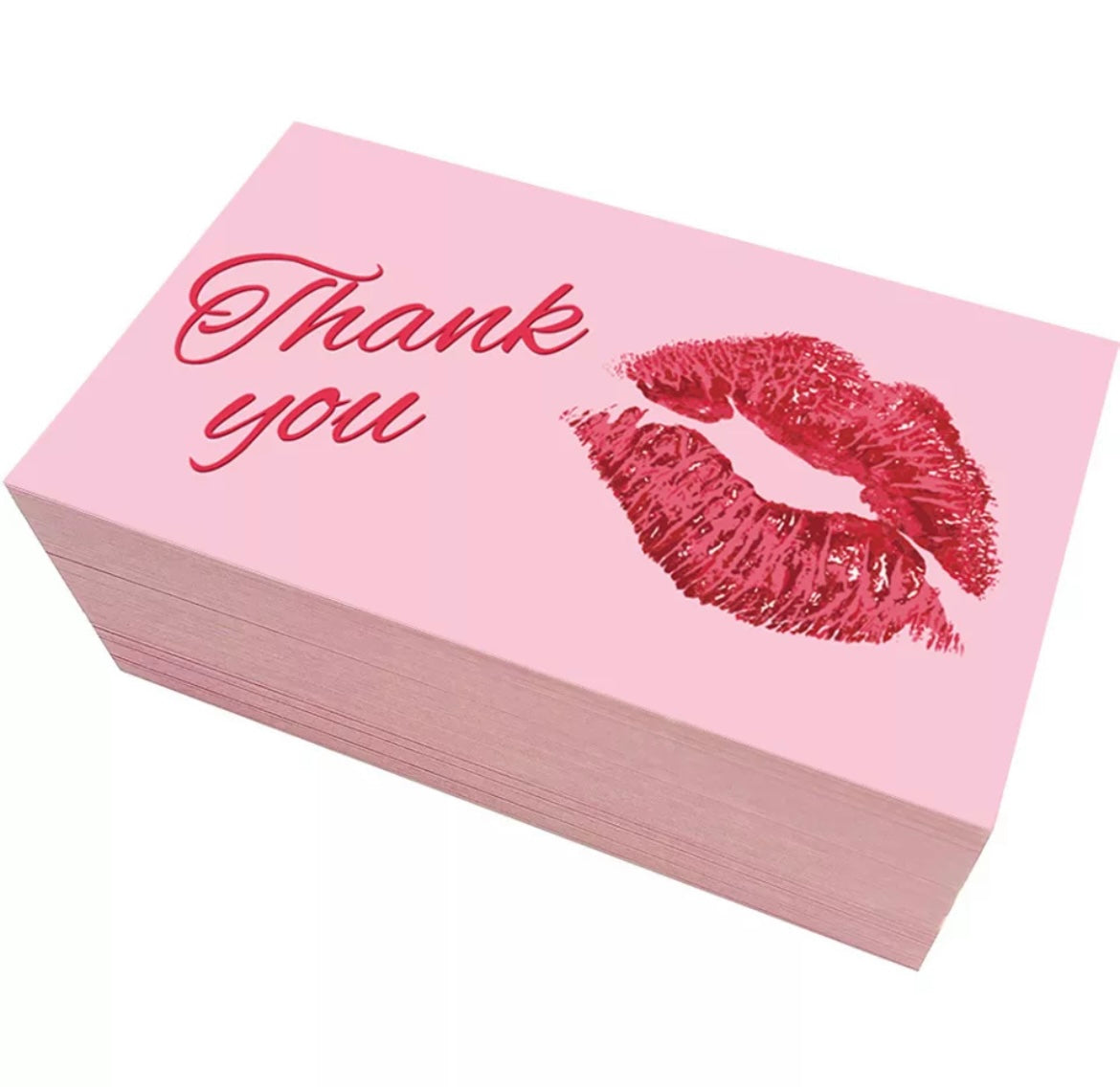 Thank You Lips Pre-Designed Business Cards