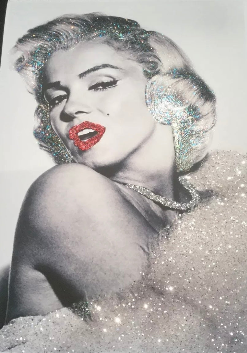 Marilyn Monroe Sparkle A4 Print