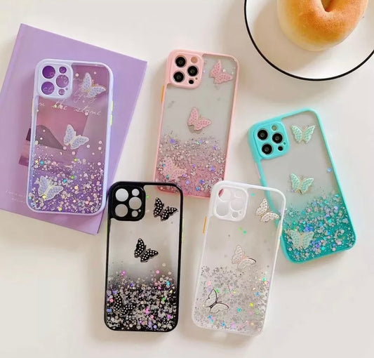 Transparent Butterfly Phone Case