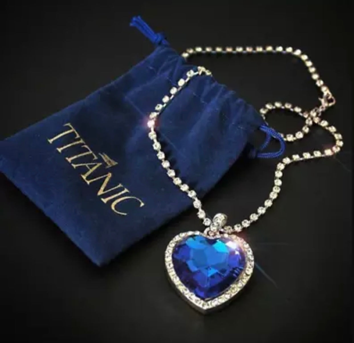 Heart Of The Ocean Titanic Pendant Necklace
