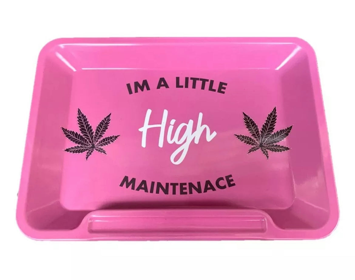 High Maintenance Pink Rolling Tray