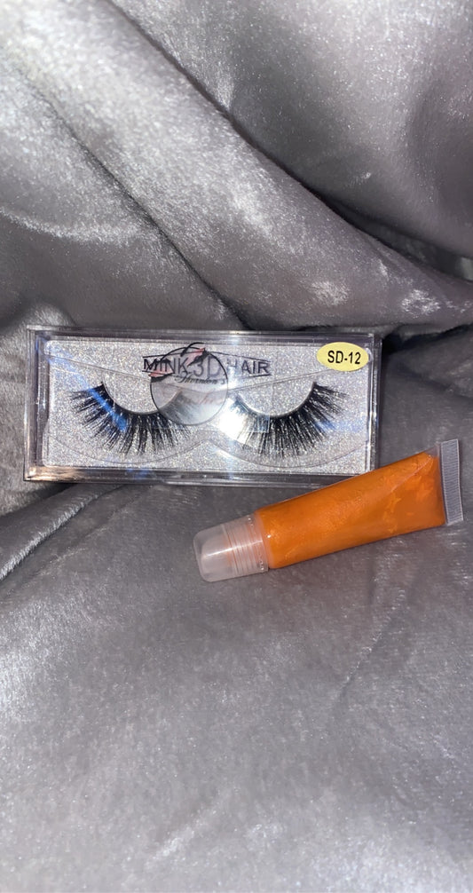 Satsuma Eyelash & Lipgloss Bundle