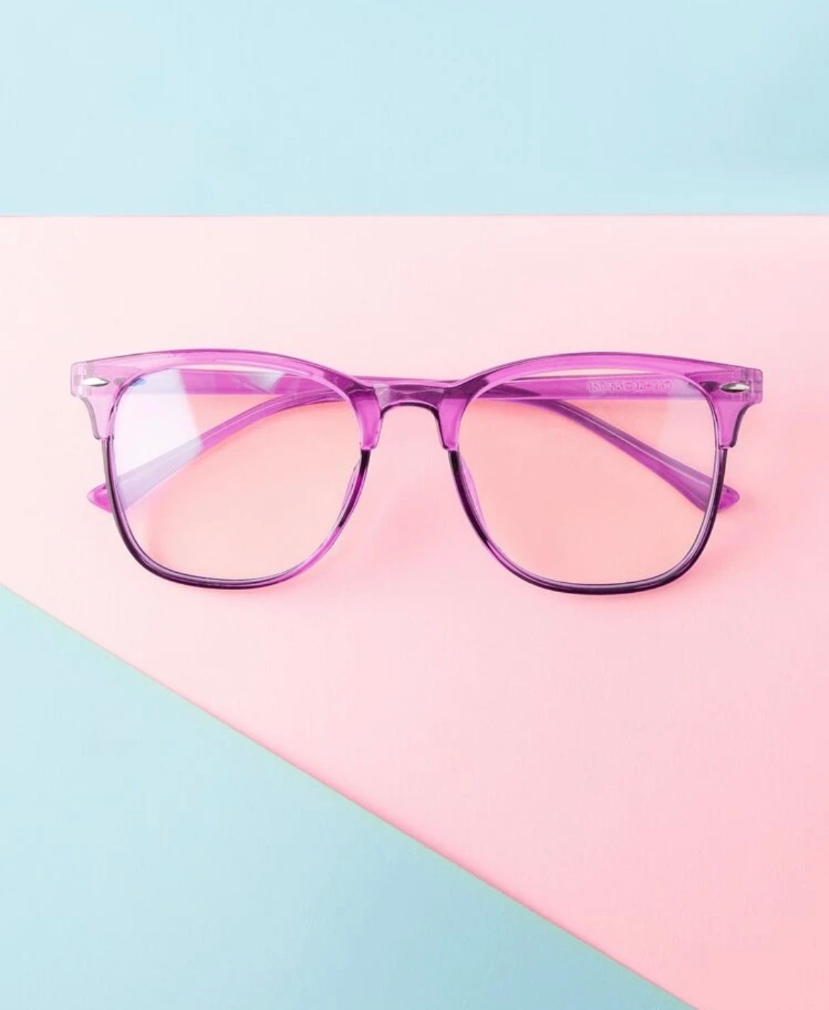 Dark Pink Blue Light Glasses