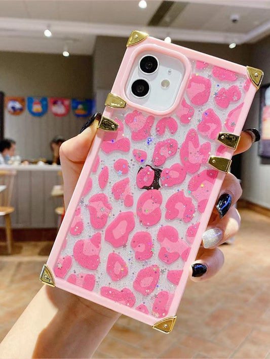 Pink Leopard Print Phone Case