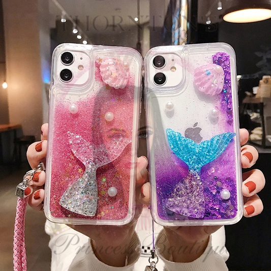 Huawei Mermaid Moving Glitter Phone Case