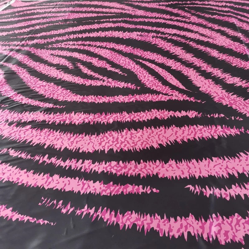 Pink Zebra Print Bed Set