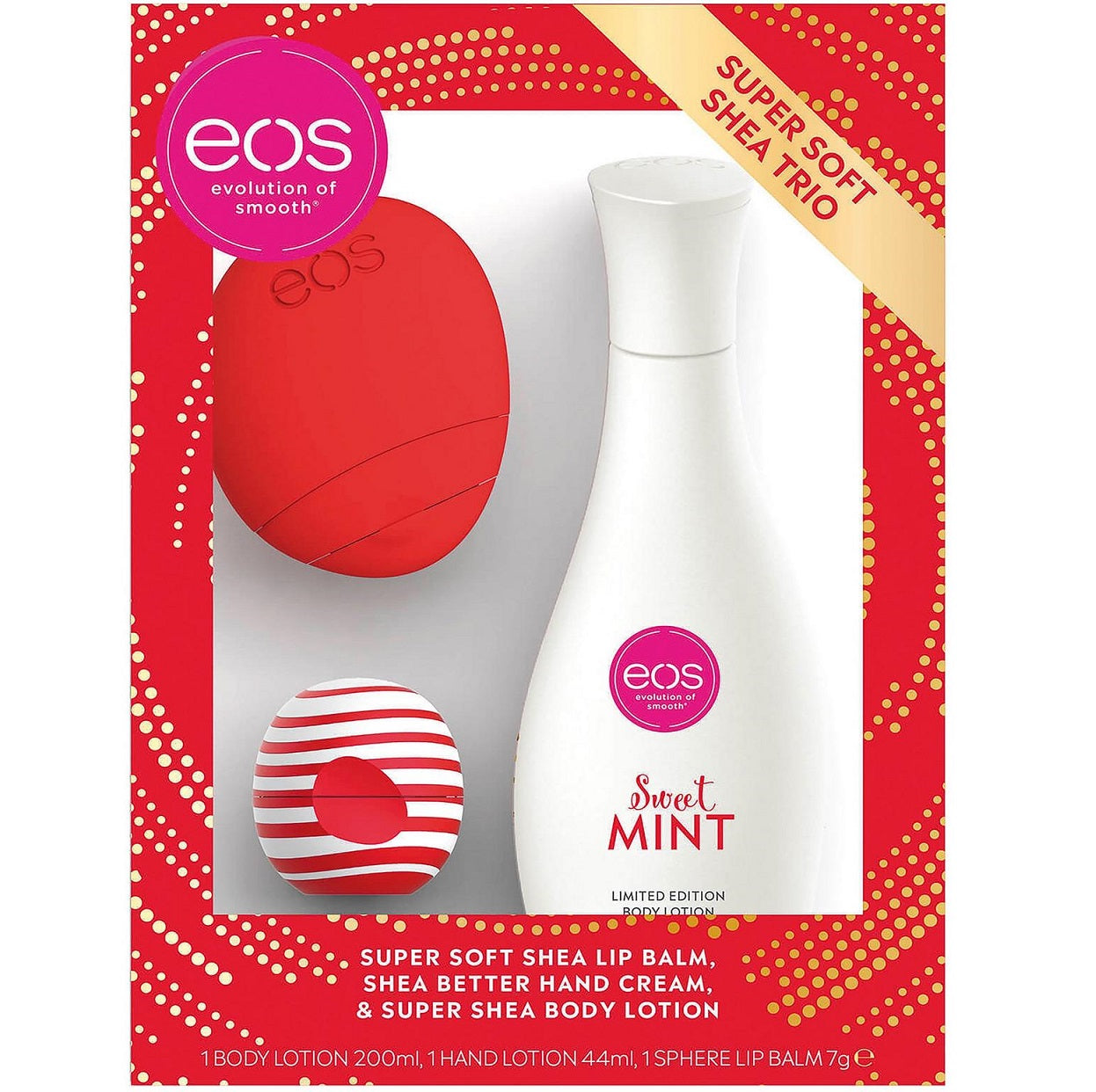 EOS Limited Edition Sweet Mint Super Soft Shea Trio Gift Set