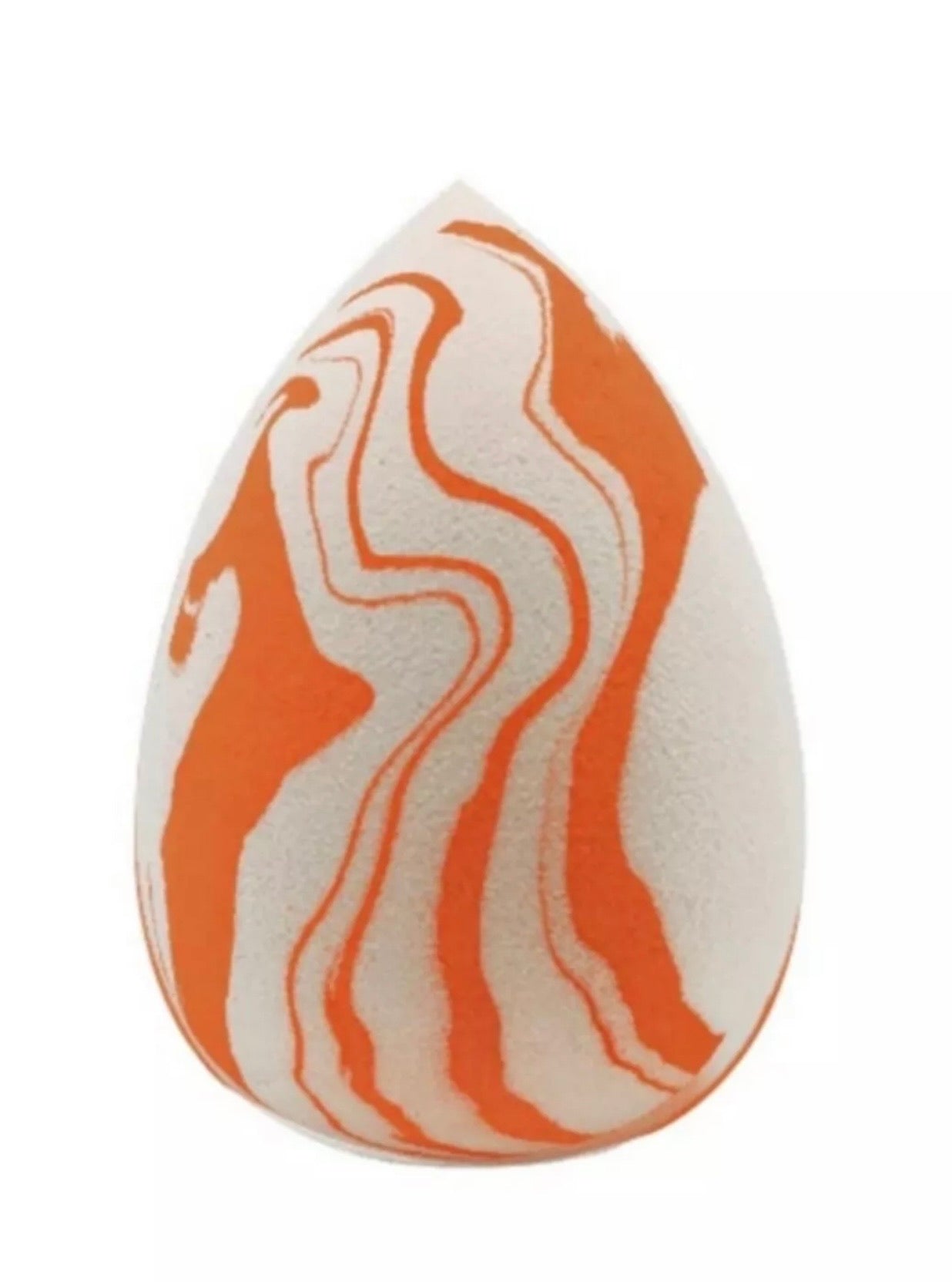 Orange & White Marble Luxury Beauty Blender