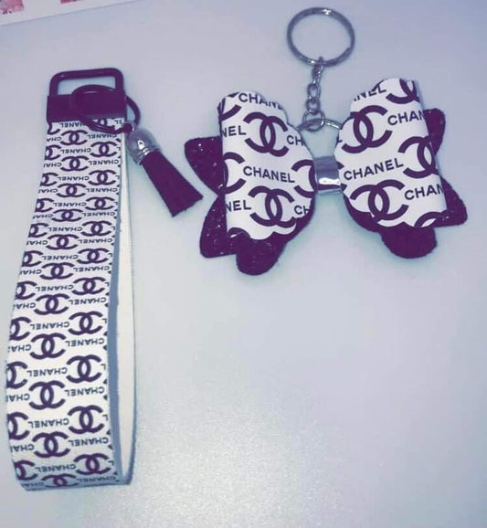 CC Bow Keyring & Wristlet Set