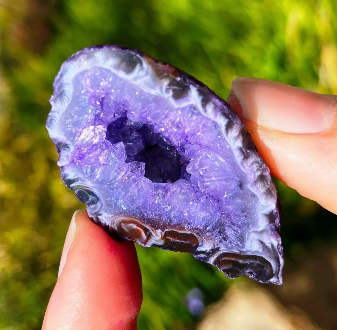 Purple Unicorn Geode Raw Crystal