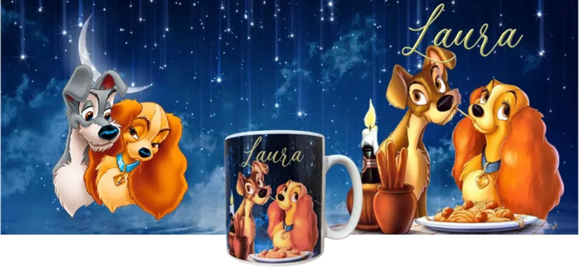 Lady & The Tramp Personalised Mug