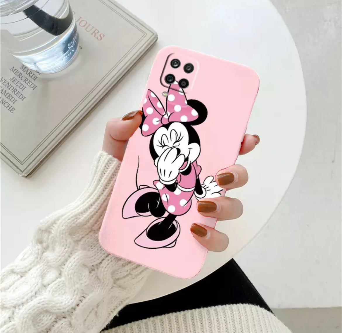 Happy Minnie Baby Pink Samsung Phone Case