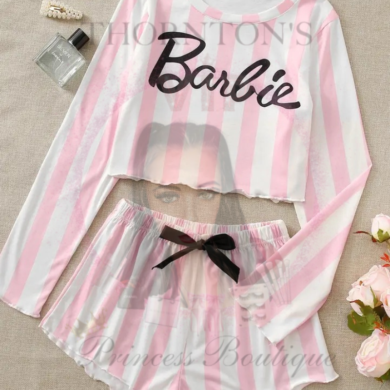 Barbie Striped Pyjama Set