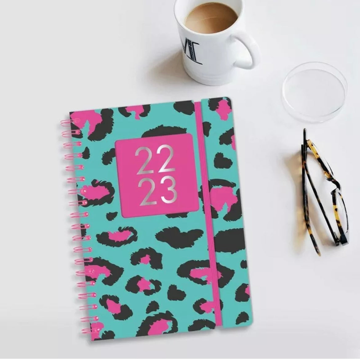 Colourful Leopard Print 2023 Diary
