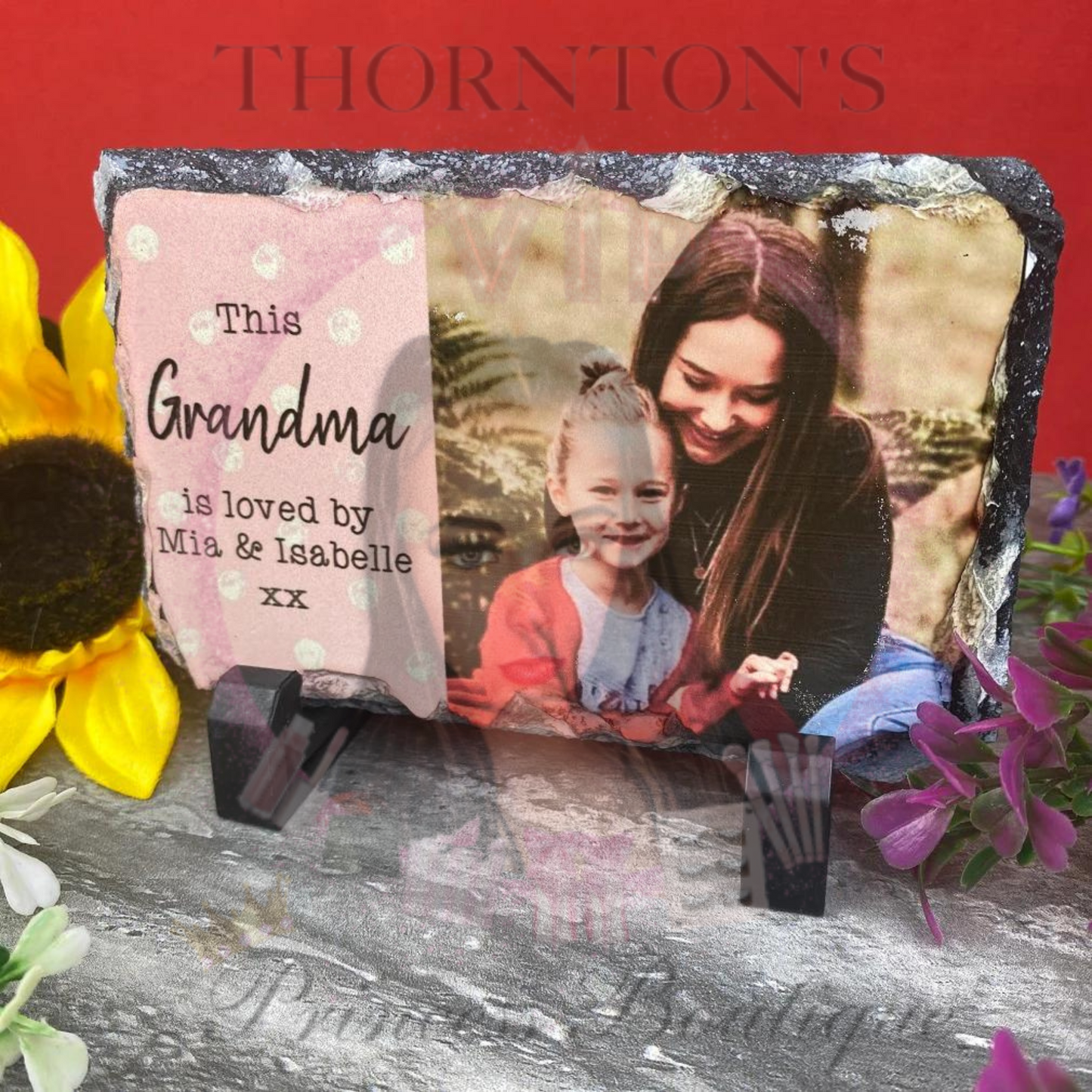 Personalised Slate Photo Print