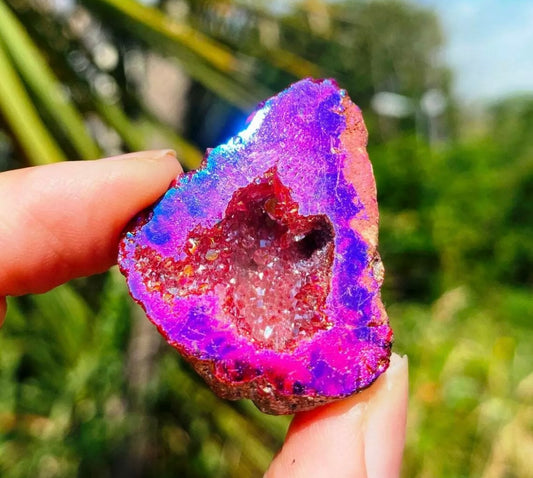 Pink Fairy Geode Raw Crystal