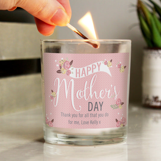 Floral Bouquet Mother's Day Scented Jar Candle