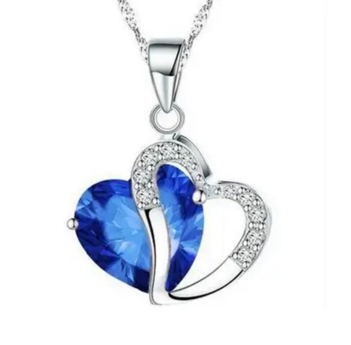 Ocean Heart Gem Necklace