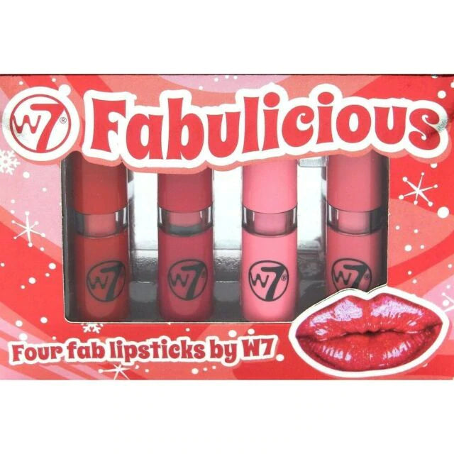 W7 Fabulicious Four Fab Lipsticks