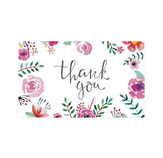 Floral Thank You Pre-Design Business Cards