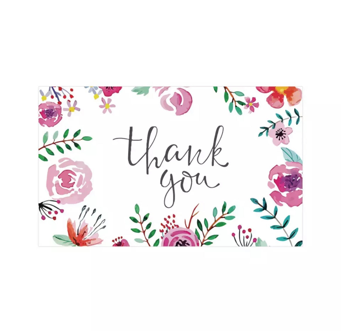 Floral Thank You Pre-Design Business Cards